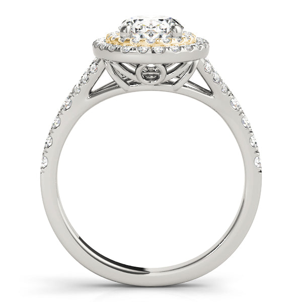 Oval Halo Engagement Ring (50953-E)
