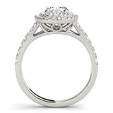 Oval Halo Engagement Ring (50953-E)