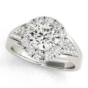 Round Halo Engagement Ring