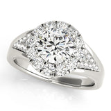 Round Halo Engagement Ring