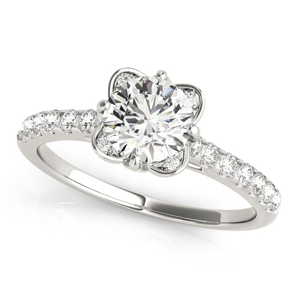 Round Engagement Ring