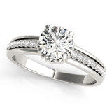 Round Engagement Ring