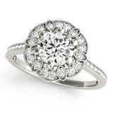 Round Engagement Ring