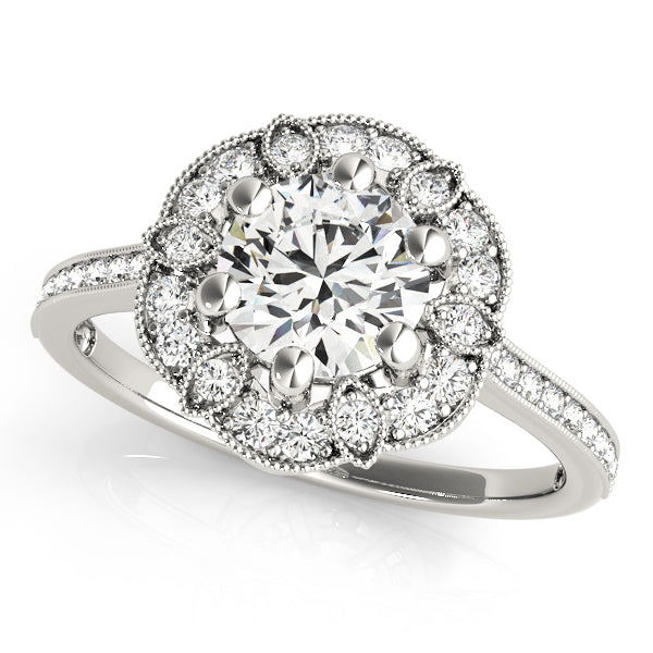 Round Engagement Ring