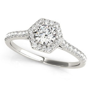 Round Engagement Ring