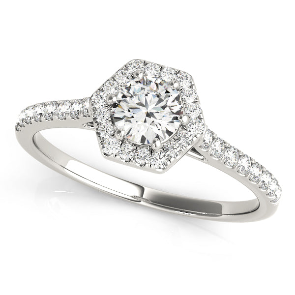 Round Engagement Ring