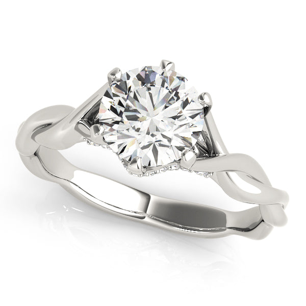 Round Engagement Ring