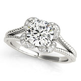 Round Engagement Ring
