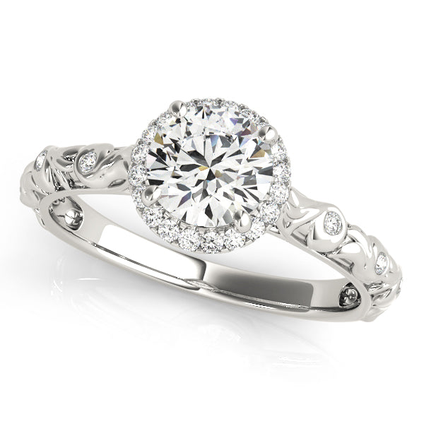 Round Engagement Ring