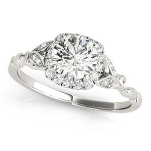 Round Halo Engagement Ring