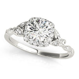 Round Halo Engagement Ring