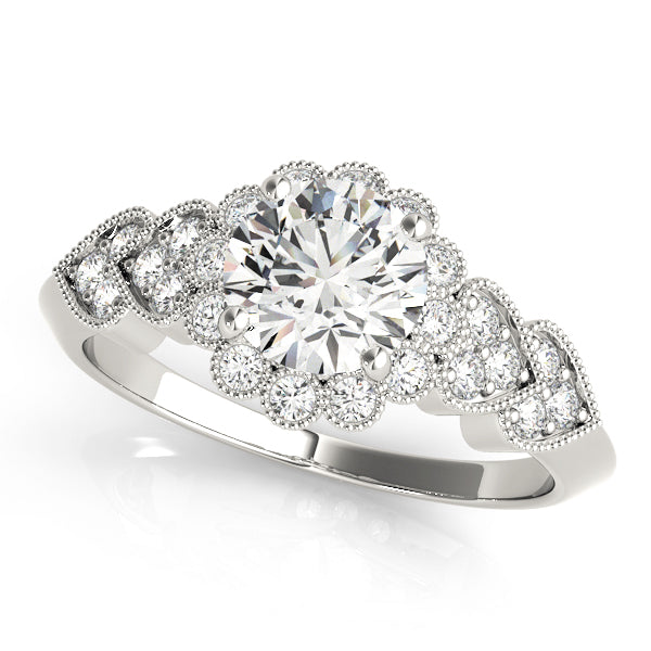 Round Engagement Ring