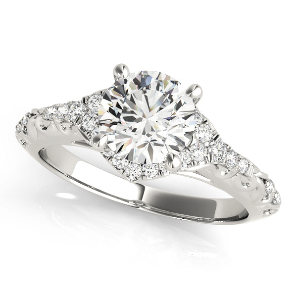 Round Engagement Ring