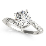Round Engagement Ring