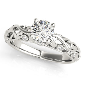Round Engagement Ring