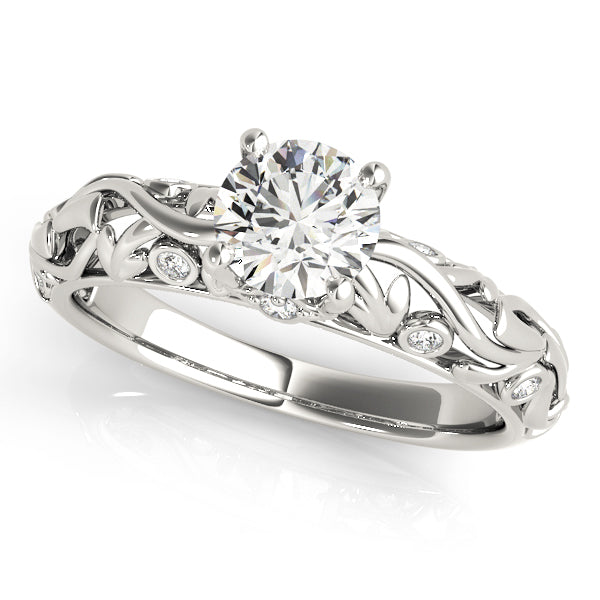 Round Engagement Ring