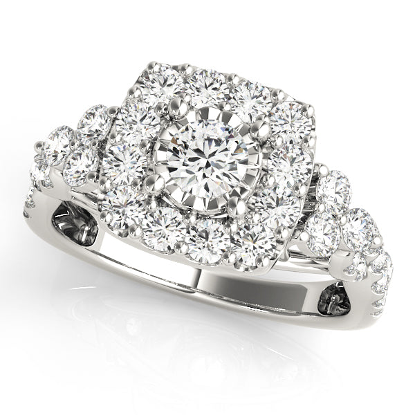 Round Engagement Ring