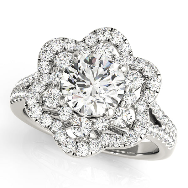 Round Engagement Ring