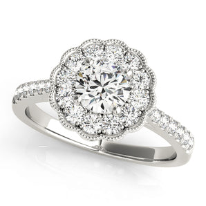 Round Engagement Ring