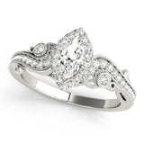 Marquise Antique Engagement Ring (51007-E)