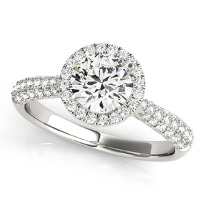 Round Multirow Engagement Ring