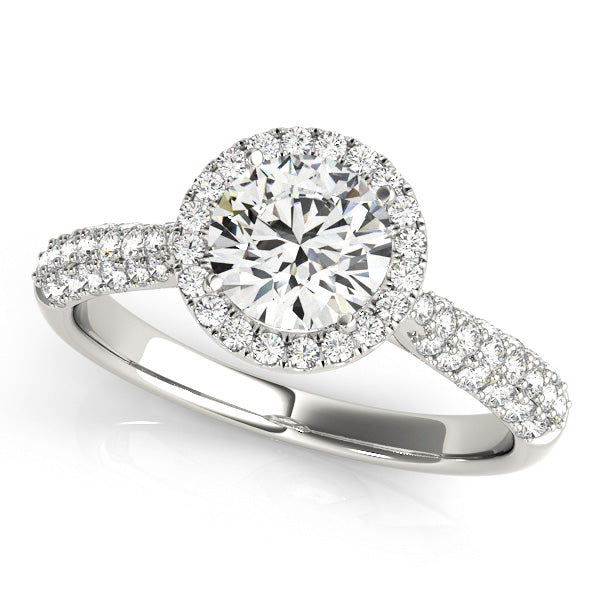 Round Multirow Engagement Ring