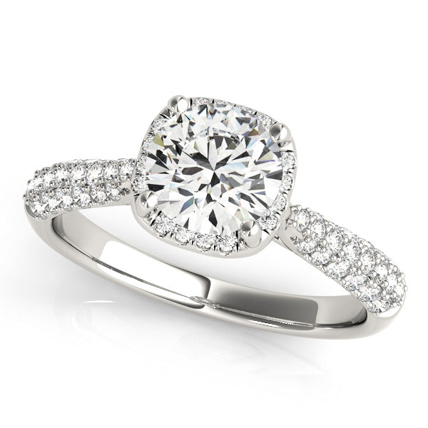 Round Multirow Engagement Ring
