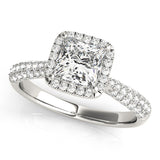 Square Multirow Engagement Ring