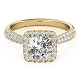 Multirow Engagement Ring (51013-E-5.5)