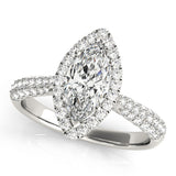 Marquise Multirow Engagement Ring (51015-E)