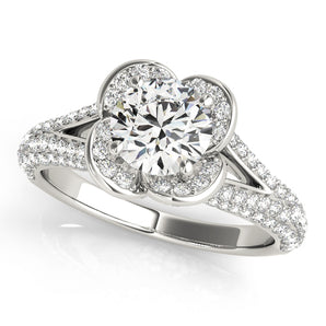 Round Engagement Ring