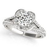 Round Engagement Ring