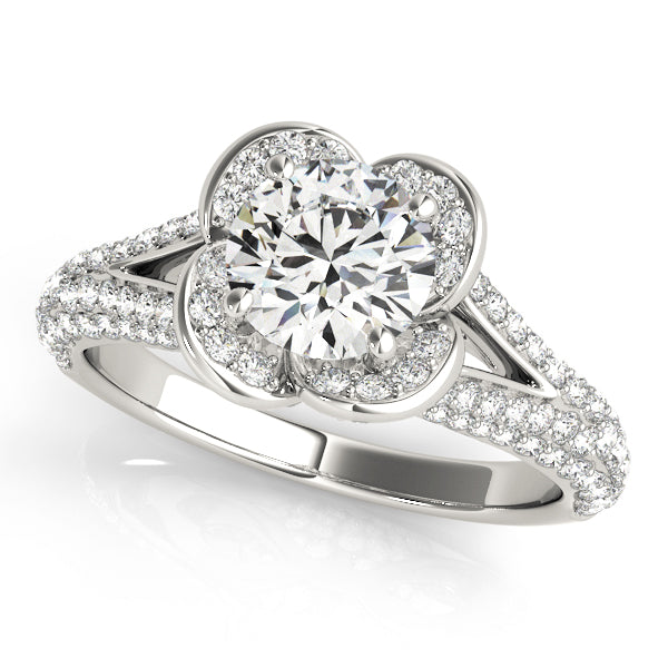 Round Engagement Ring