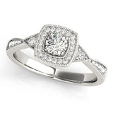 Round Engagement Ring