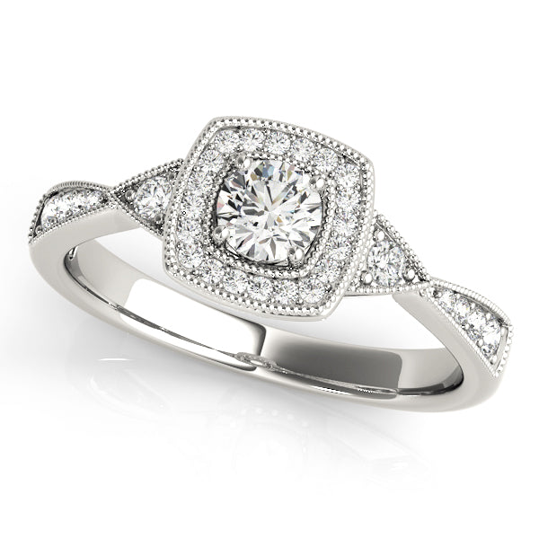 Round Engagement Ring