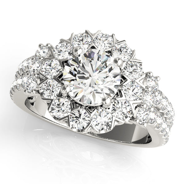 Round Engagement Ring