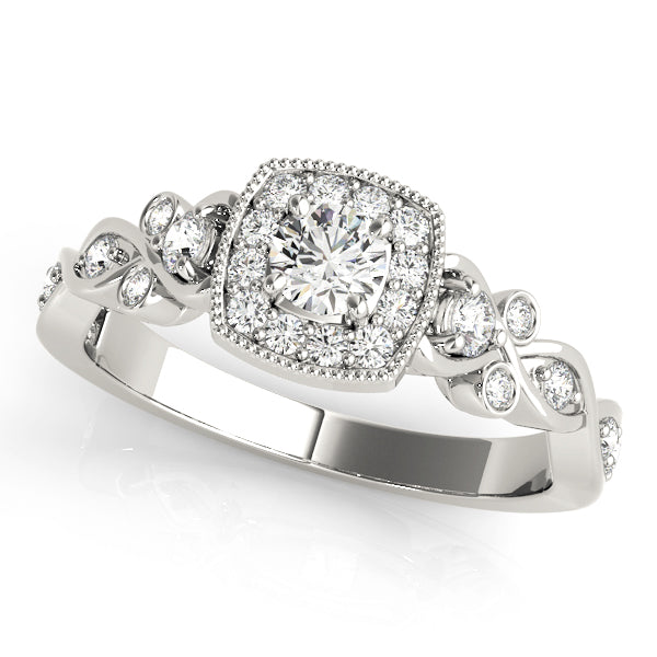 Round Engagement Ring