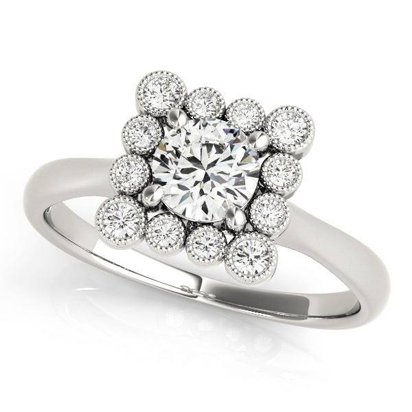 Round Engagement Ring