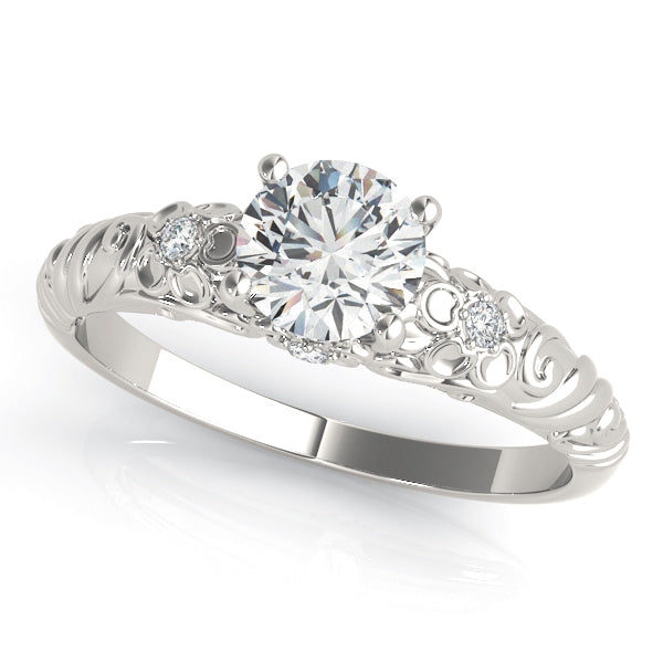 Round Engagement Ring