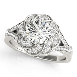 Round Engagement Ring