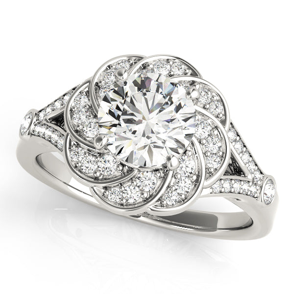 Round Engagement Ring