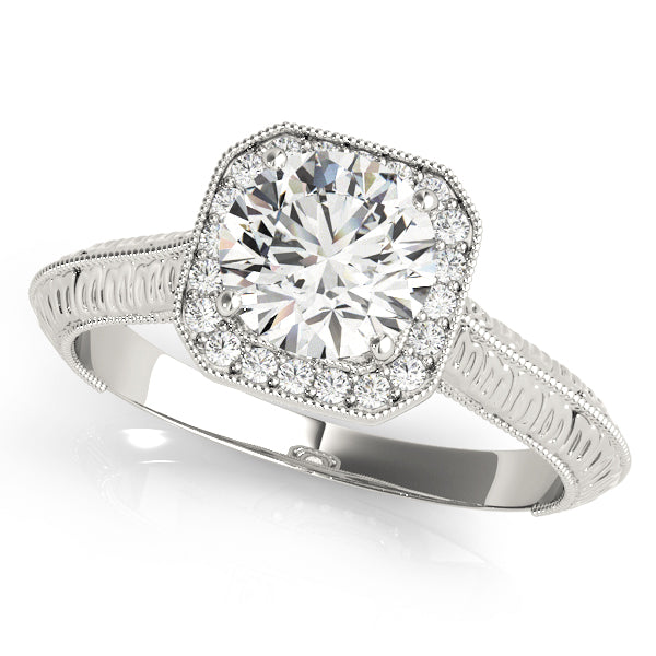 Round Engagement Ring