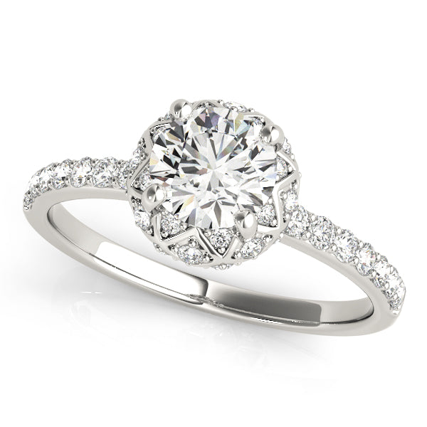 Round Engagement Ring
