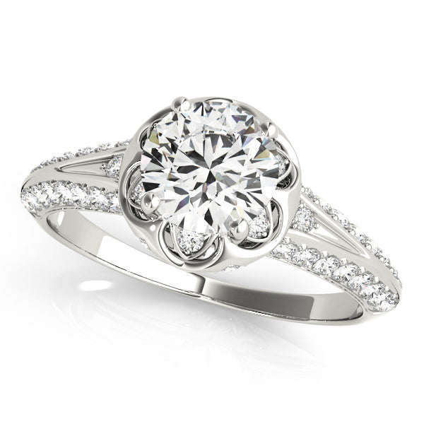 Round Engagement Ring