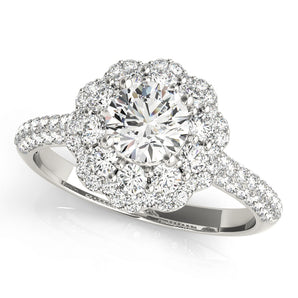 Round Engagement Ring