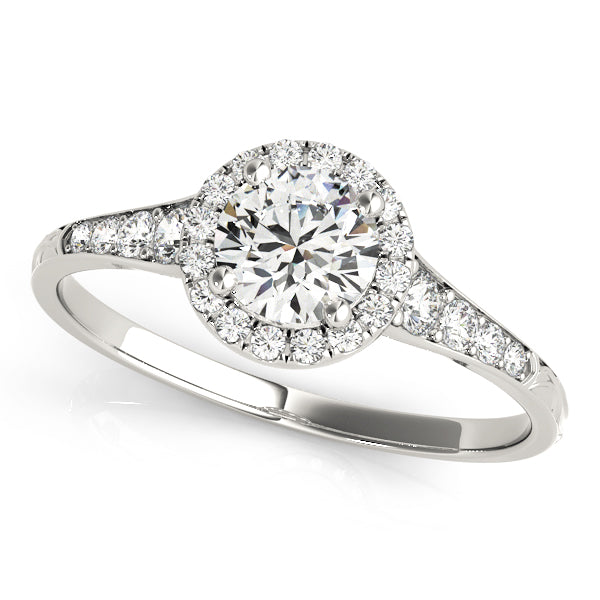 Round Engagement Ring