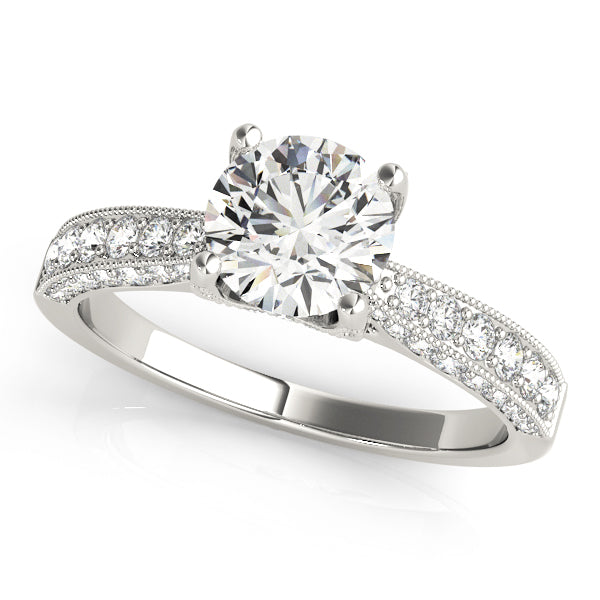 Round Engagement Ring