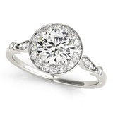Round Engagement Ring