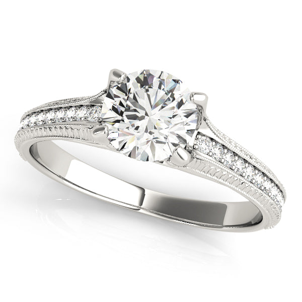 Round Engagement Ring