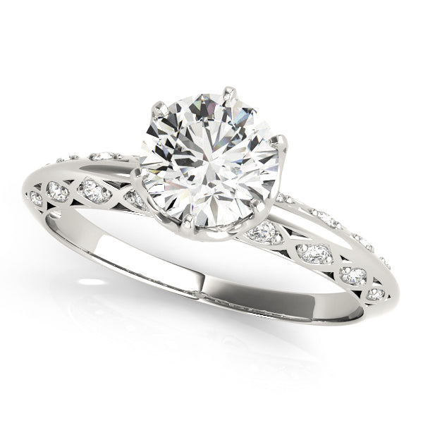 Round Engagement Ring
